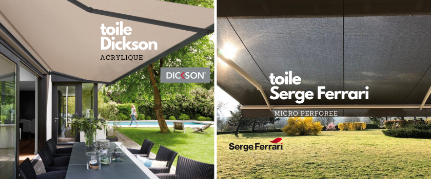 Toiles Serge Ferrari ou toiles Dickson